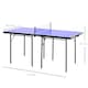 image 3 of HOMCOM Folding Mini Table Tennis Portable Ping Pong Set Games Play Sport