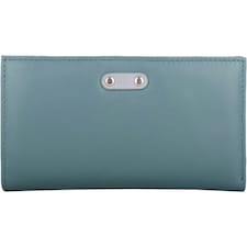 Genuine Soft Leather Bi-Fold RFID Protected Multi-Colour Purse | Blue | Aqua
