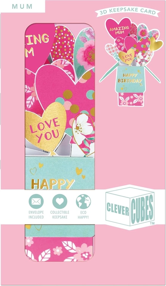 image 1 of Amazing Best Mum Ever! Birthday Pop Up Greeting Card