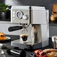 image 2 of GEEPAS 1140W Espresso & Cappuccino Coffee Machine & Conical Burr Coffee Grinder Combo Set