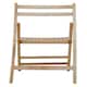 image 1 of Interiors by Premier Wood Natural Finish Folding Chair, Space-saver Camping Chair, Easy Foldable Wood Chair, Easy to Clean Chair