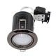 image 4 of ValueLights Downlight Tiltable Fire Rated Black Chrome Ceiling Light Fitting Single Pack