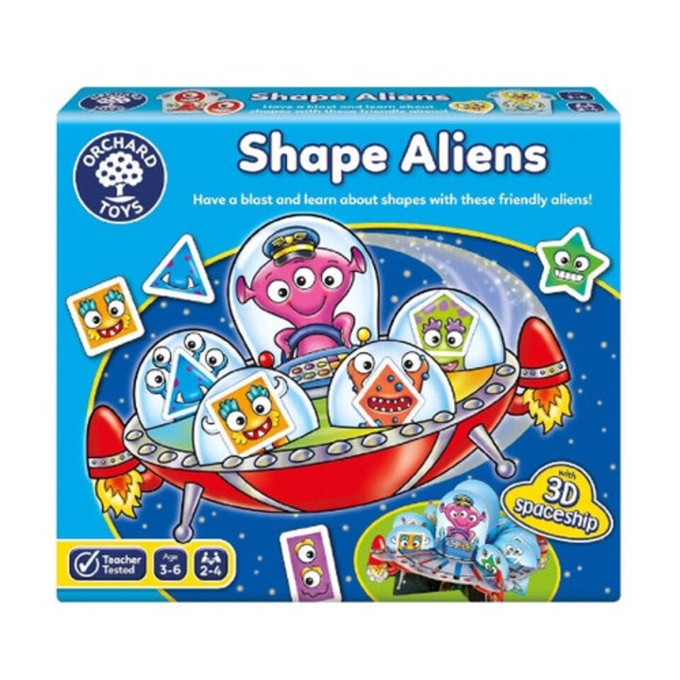 image 1 of Orchard Toys Shape Aliens Childrens Space Themed Game
