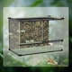 image 3 of PawHut 48L Glass Terrarium, Reptile Vivarium with Stone Background, Black