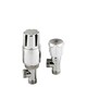 image 1 of Angled Thermostatic Radiator Valves, Sold in Pairs - Chrome