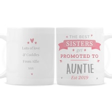 Personalised Pink Promoted To Mug White