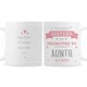image 1 of Personalised Pink Promoted To Mug White