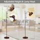 image 8 of COSTWAY Industrial Floor Lamp Metal Free-standing Light Bronze