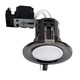 image 1 of ValueLights Downlight Fire Rated Black Chrome Ceiling Light Fitting Single Pack