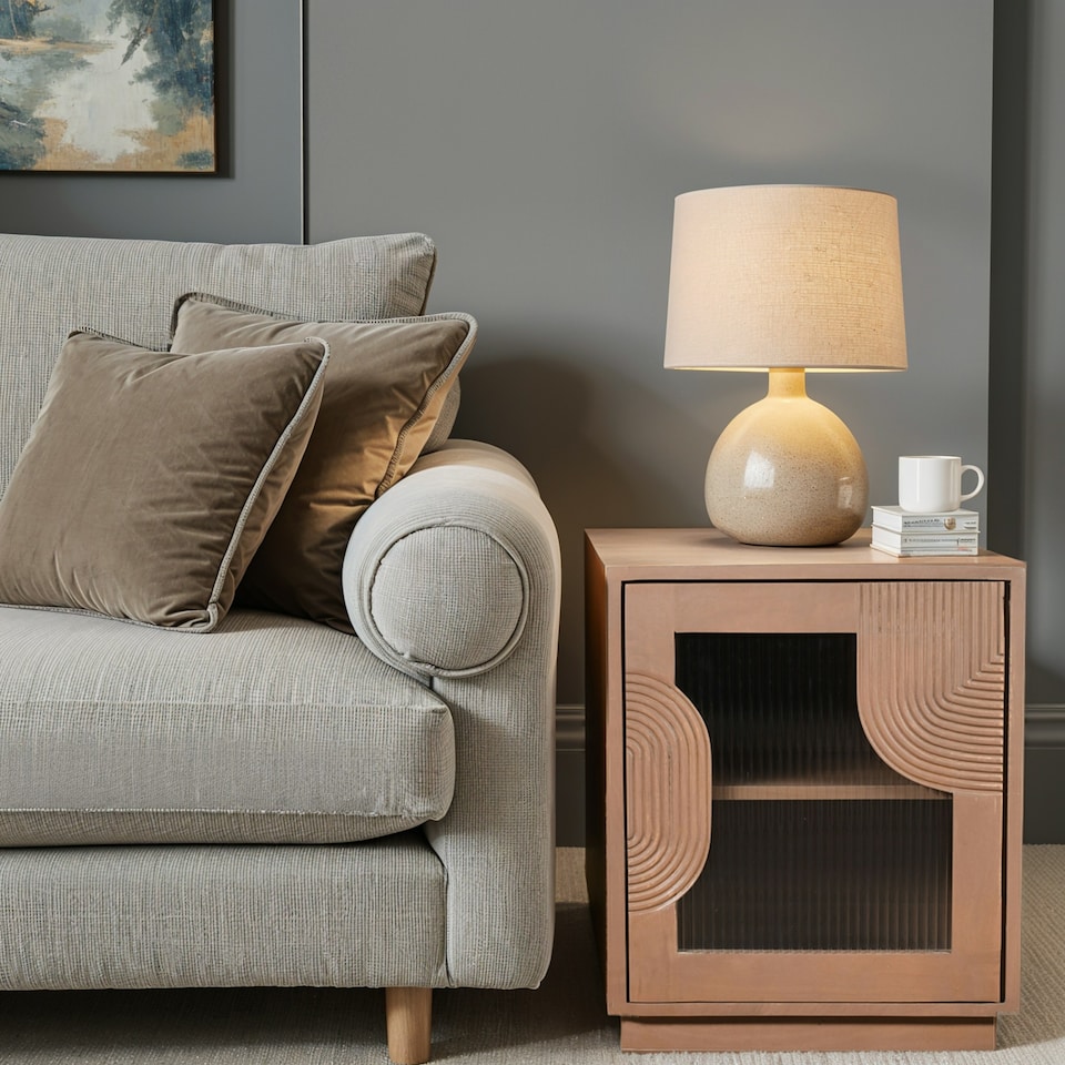 image 1 of Jodhpur Solid Wood Bedside Table Brown