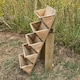 image 3 of 5 Tier Stepped Wooden Garden Flower & Herb Planter
