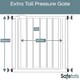 image 3 of Safetots Extra Tall Metal Safety Gate Pressure Fit, 120.3cm - 127.9cm, Slate Grey, 104cm in Height, Extra Tall Stair Gate, Tall Baby Gate, Easy Installation