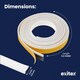 image 2 of Exitex Self Adhesive Intumescent Fire & Smoke Door Strip with Brush, FD30 rated, 5.2m | White