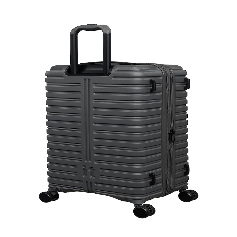 image 1 of IT Luggage Jumbo Charcoal Medium Suitcase with TSA Lock Grey | Medium