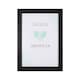 image 1 of Contemporary Black Veneer Wood Effect A5 Rectangular Frame for Wall or Table | Black | S