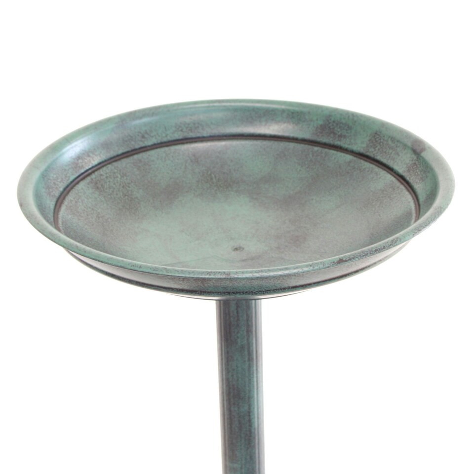 image 1 of Oypla Traditional Ornamental Garden Pedestal Bird Bath Outdoor Water