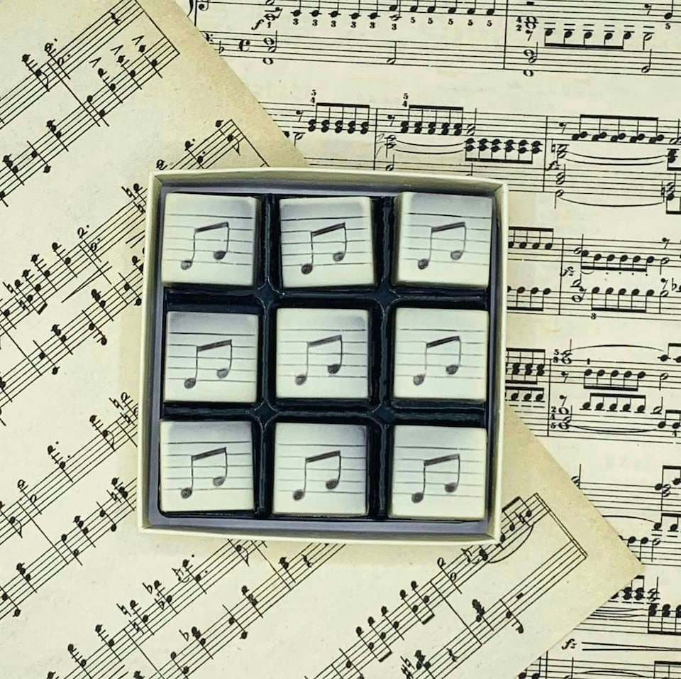 image 1 of Chocolate Musical Notes