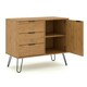 image 5 of Core Products Augusta Industrial Pine Sideboard 1 Door, 3 Drawers H73.6cm x W90.0cm x D43.0cm Brown