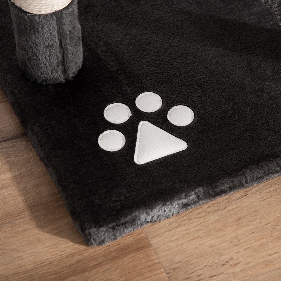 image 1 of PawHut Kitten Tower Adjustable 240-260cm, Scratch Posts, Houses