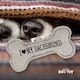 image 2 of History & Heraldry Pre-Personalised Squeaky Bone Dog Toy - Dachsund