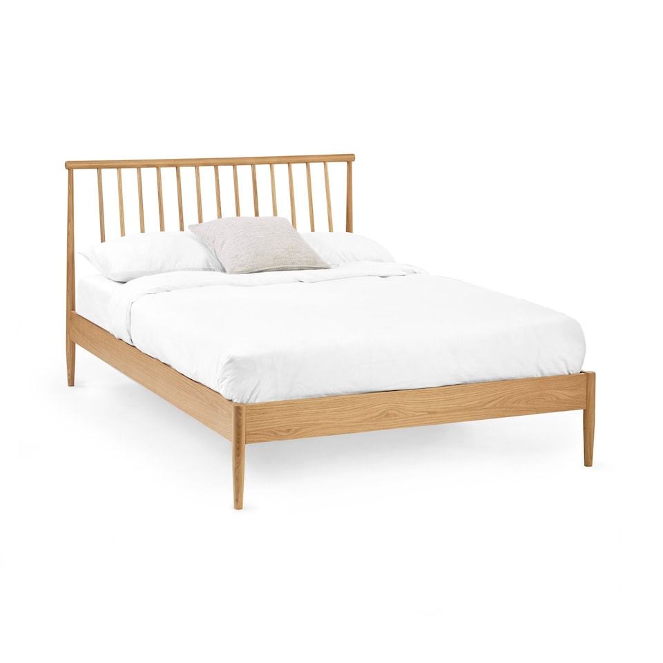 image 1 of Magnolia Oak Spindle Bed -  King (150cm)