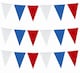 image 4 of 10M Red White and Blue Bunting Garland 20 Flags Union Jack Banner Party Decorations | Multi