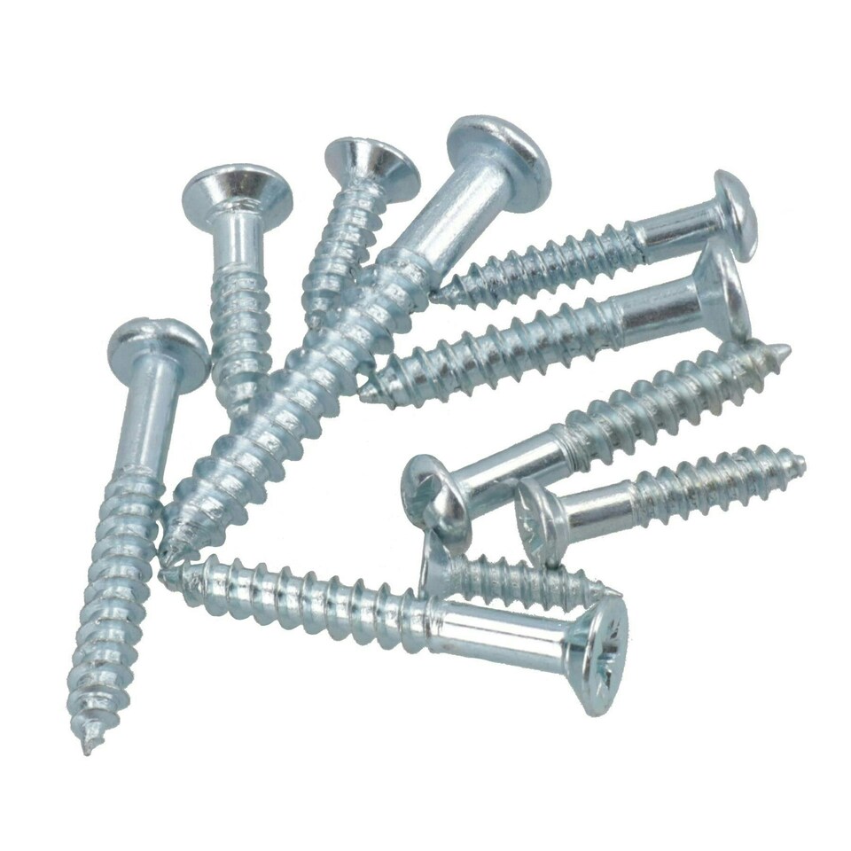 image 1 of Pozi Drive Countersunk and Philips Slotted Combo Wood Screws Fixings 215pc
