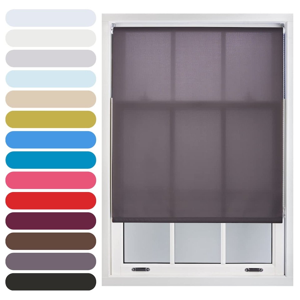 image 1 of 175cm Wide Daylight Roller Blind 165cm Drop | Grey | Dark Grey