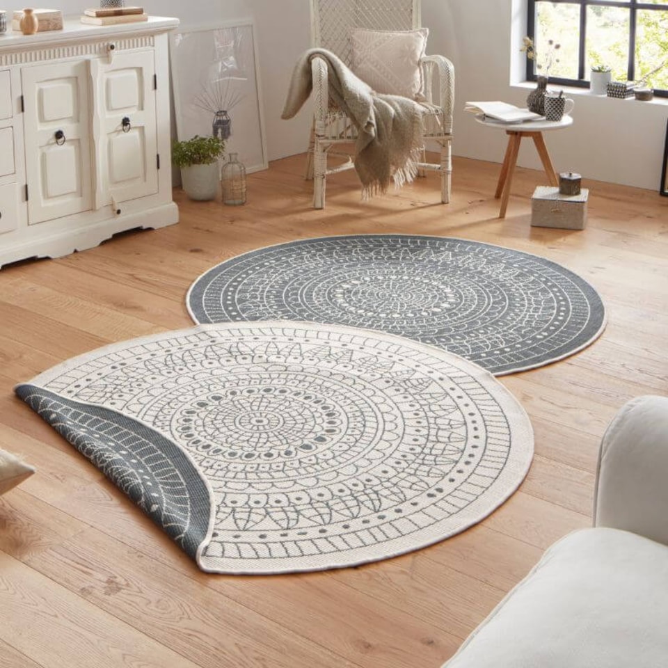 image 1 of The Rugs Porto Reversible Indoor Outdoor Rug Flatweave Polypropylene Design