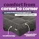 image 4 of Silentnight Deep Sleep Ultimate Mattress Topper 1000, 10cm Thick, Grey