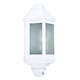 image 1 of ValueLights Kayleigh White PIR Motion Sensor Outdoor Wall Light & Cool White LED Bulb | White