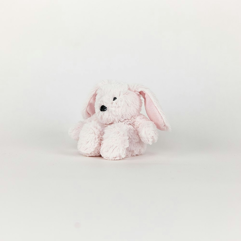 image 1 of Warmies Bunny Plush Mini Size, Fully Microwavable and Weighted Cuddly Toy for Anxiety, Chill in The Freezer or Heat in Microwave, Soft Toy Heat Pad