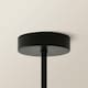 image 6 of ValueLights Kincaid 3 Arm Black Chandelier Ceiling Light Taper Shades and Bulbs