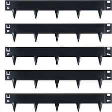 5m Anthracite Galvanised Steel Lawn Edging Garden Border Flexible Strip - 8cm