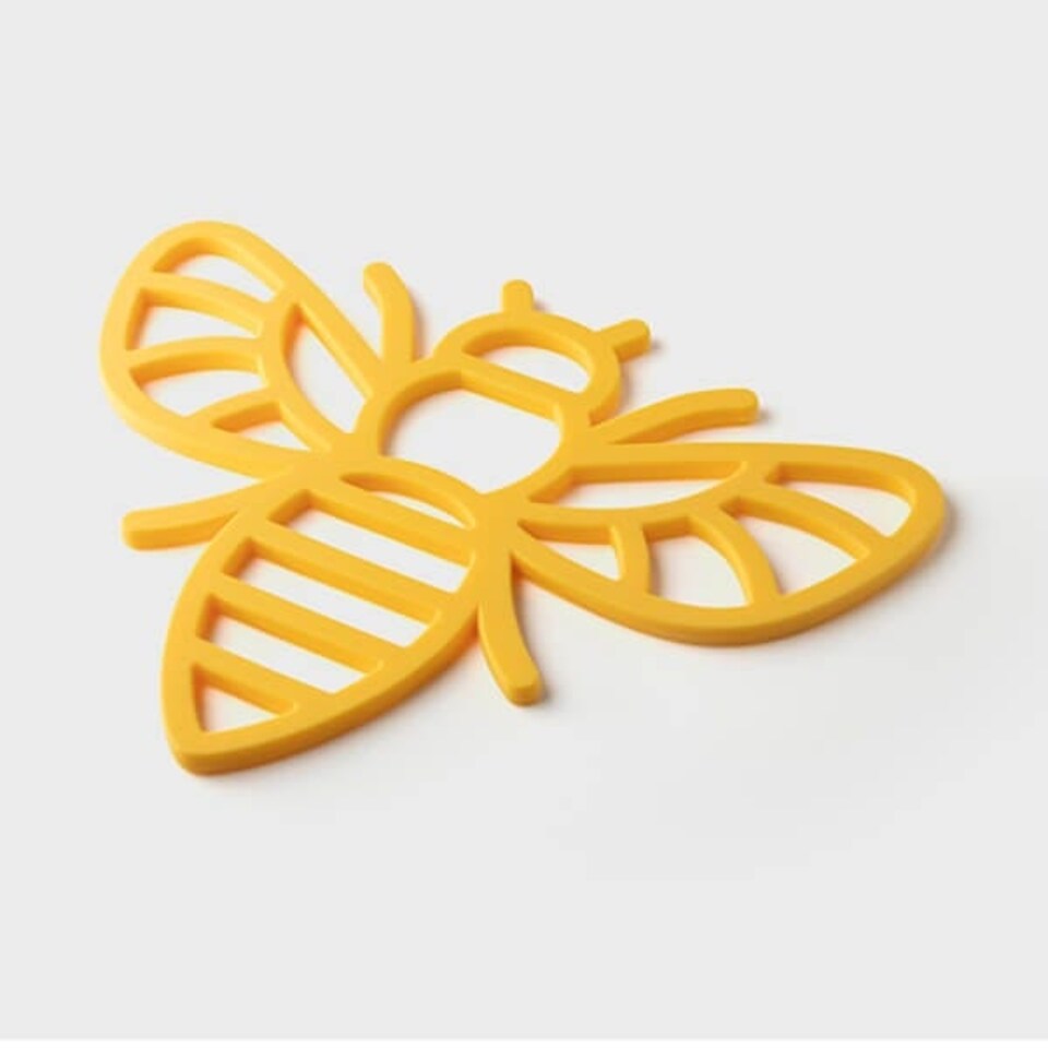 image 1 of Taylor's Eye Witness Silicone Honey Bee Trivet