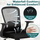 image 7 of COSTWAY Ergonomic Mesh Office Chair Height Adjustable Black Black