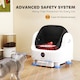 image 3 of PawHut Self Cleaning Cat Litter Tray with Integrated Security Protection