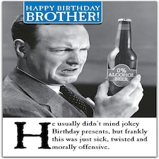 Jokey Greetings Cards: Brother Birthday Card, Funny Birthday Card for Brother, Birthday Card Brother