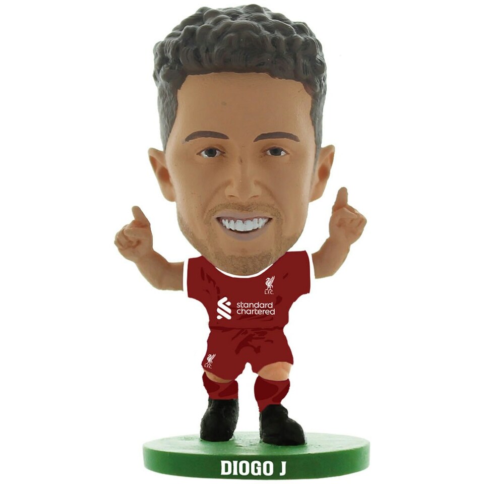 Liverpool FC Diogo Jota 2024 SoccerStarz Football Figurine - Maroon/White/Green - One Size