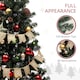 image 5 of HOMCOM 6ft Artificial Christmas Tree with LED Lights and Red Decorations