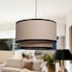 image 6 of Set of 2 Koral - Natural Rattan and Cane 25 cm Easy Fit Pendant Shades | Cream | Natural rattan | 2