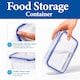 image 2 of LocknLock Classic Rectangular Food Storage Container Airtight BPA Free 350ml Pack of 3