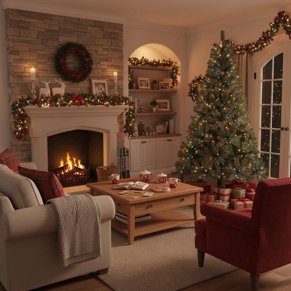 image 1 of 10FT Green Alaskan Pine Christmas Tree | Green | Green