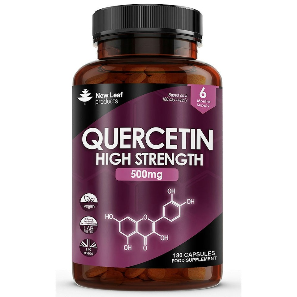 image 1 of Quercetin Supplement 500mg High Strength Antioxidant Capsule
