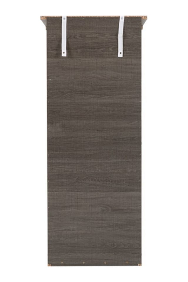 image 1 of Lisbon 5 Drawer Narrow Chest - L40 x W48.5 x H114 cm - Black Wood Grain