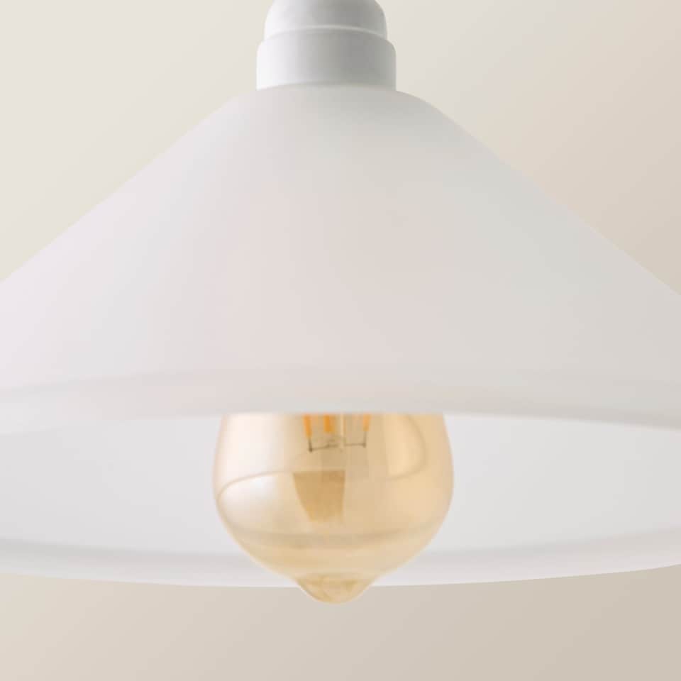 image 1 of ValueLights Modern White Frosted Glass Ceiling Light Shade