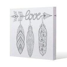 Bohemian Arrow (Canvas Print) 46 x 46 x 4cm
