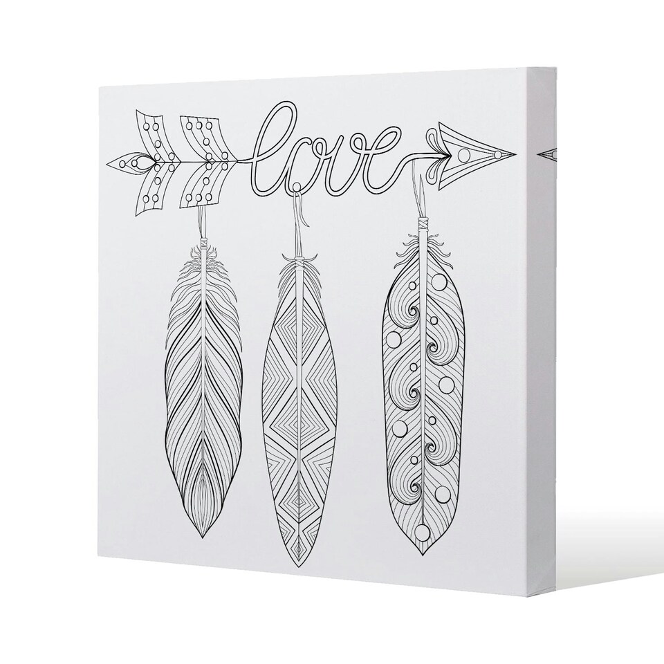 image 1 of Bohemian Arrow (Canvas Print) 46 x 46 x 4cm