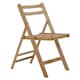 image 2 of Interiors by Premier Wood Natural Finish Folding Chair, Space-saver Camping Chair, Easy Foldable Wood Chair, Easy to Clean Chair