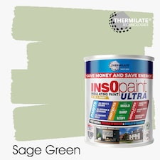 InsOpaint ULTRA - 9 IN1 Interior & Exterior Paint- Insulating & Energy Saving Interior Walls & Ceilings - Sage Green - 5L
